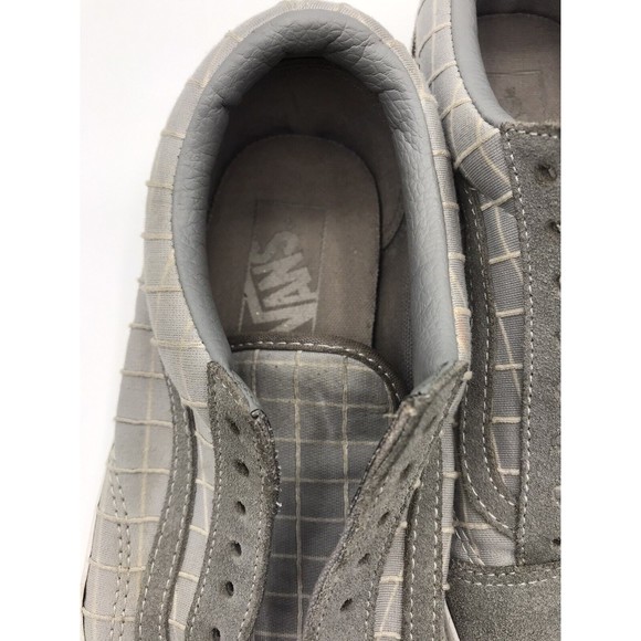 Vans Gray Grid Suede Unisex Shoes Men’s  Size 8 Women’s Size 9.5 - Picture 8 of 16